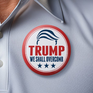 Badge Rond 5 Cm Drôle Donald Trump - Nous allons dépasser