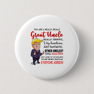 Badge Rond 5 Cm Drôle Donald Trump Vous Êtes Un Vraiment Grand Onc