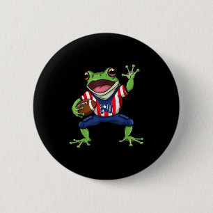Badge Rond 5 Cm Drôle Drôle Grenouille Coqui Porto Rico