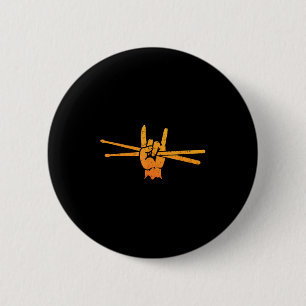 Badge Rond 5 Cm Drôle Drummer Art Pour Hommes Femmes Enfants Drumm