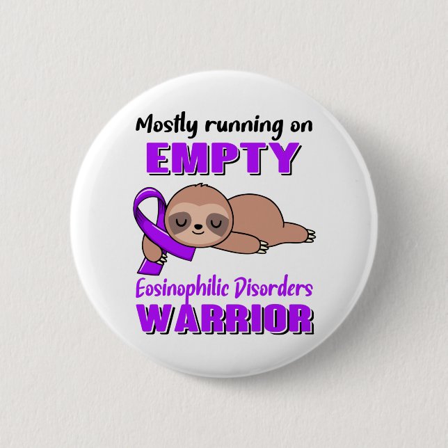 Badge Rond 5 Cm Drôle Eosinophile Troubles Dons de sensibilisation (Devant)