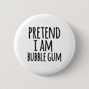 Badge Rond 5 Cm Drôle Facile Lazy Halloween Prétendre Que Je Suis