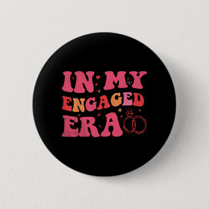Badge Rond 5 Cm Drôle Fiançailles Dans Mon Épouse Engagée Bachelor