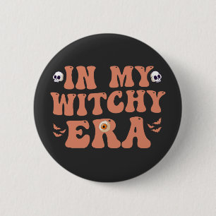 Badge Rond 5 Cm Drôle Halloween Éffrayant dans mon cadeau de l'ère