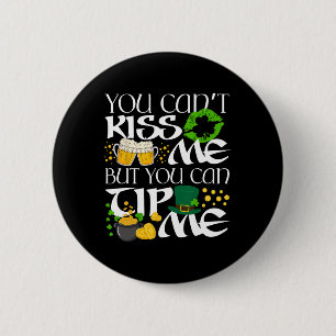 Badge Rond 5 Cm Drôle Irish St Patrick's Day Serveuse Rtender Sham