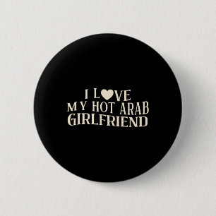 Badge Rond 5 Cm Drôle Je J'aime Ma Petite Amie Arabe Citation Sarc