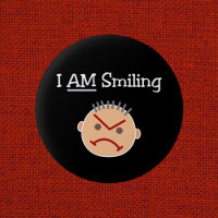 Drôle je suis souriant Grouchy Angry Crabby Guy Da
