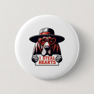 Badge Rond 5 Cm Drôle Je Vole Coeurs Enfants Hommes Femmes Sanglan
