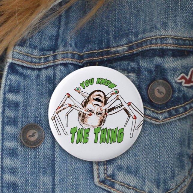 Badge Rond 5 Cm Drôle Joe Biden Halloween Vous connaissez la chose (Funny Biden you know the thing political Halloween humor)