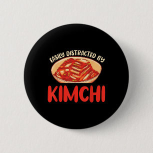 Badge Rond 5 Cm Drôle Kimchi Dit Coréen Amoureux Du Barbecue