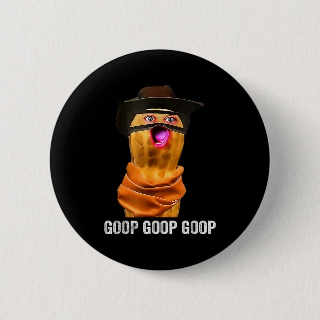 Badge Rond 5 Cm Drôle Le Bungulator de Goop d'arachide brûlée  (Devant)