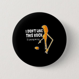 Badge Rond 5 Cm Drôle Marcus Le Ver Memes Je n'aime pas ce Rock