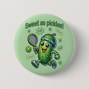 Badge Rond 5 Cm Drôle mignon sucré comme chatons Pickleball