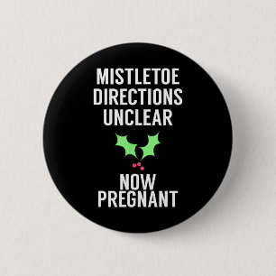 Badge Rond 5 Cm Drôle Noël Grossesse Faire-part Tee Pour Xma