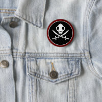 Drôle Noir Blanc Jolly Kitty Pirate Os crâne