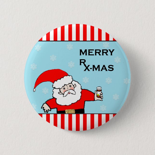 Badge Rond 5 Cm Drôle Nurse ou Docteur cadeau de vacances (Devant)