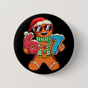 Badge Rond 5 Cm Drôle Pain d'épice Six Sept 67 Mème Glace Noël Chr