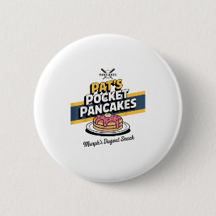 Badge Rond 5 Cm Drôle Pancake Breakfast dire