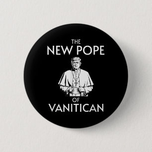 Badge Rond 5 Cm Drôle Pape Trump Du Vanitican