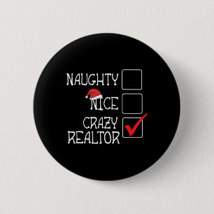Badge Rond 5 Cm Drôle pas vilain pas Nice Je suis Realtor Joyeux N