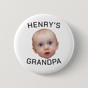 Badge Rond 5 Cm Drôle personnalisé visage bébé