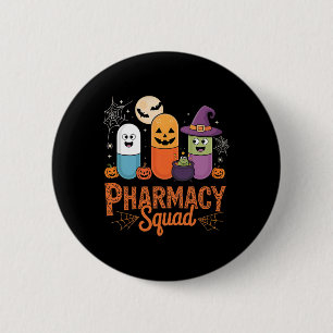 Badge Rond 5 Cm Drôle pilules Pharmacienne Pharmacienne Squad Cute