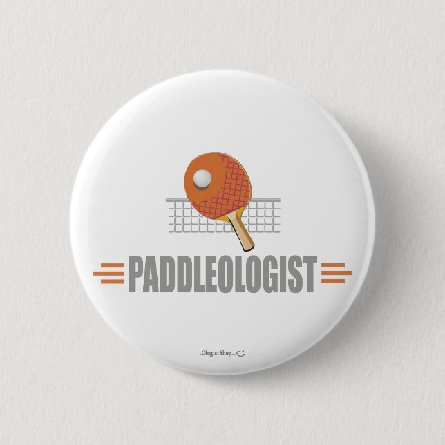 Badge Rond 5 Cm Drôle Ping Pong (Devant)