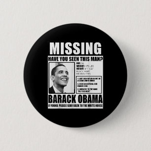 Badge Rond 5 Cm Drôle Poster libéral de Barack Obama