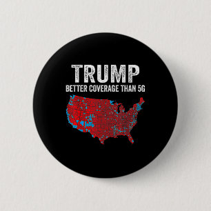 Badge Rond 5 Cm Drôle président du Qr Trump 4547 (sur le dos) Trum