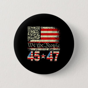 Badge Rond 5 Cm Drôle président du Qr Trump 4547 Tee Trump Dancing