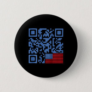 Badge Rond 5 Cm Drôle Qr Président Trump 4547 Danse Mouvements de