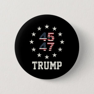Badge Rond 5 Cm Drôle Qr Président Trump Danse Code 4547 (avant An