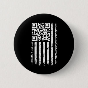 Badge Rond 5 Cm Drôle Qr Scan Me Président Trump 4547 Trump Danse
