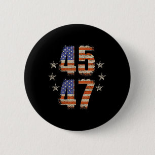 Badge Rond 5 Cm Drôle Qr Trump 45 47 Trump Code de la danse Poche