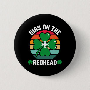 Badge Rond 5 Cm Drôle Shamrock Irlandais De Jour de la Saint Patri