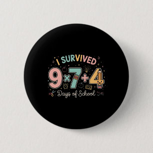 Badge Rond 5 Cm Drôle Six Sept 67 Jours De Mémoire Scolaire Math P