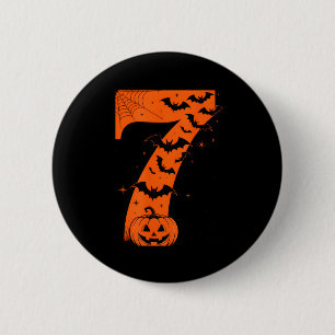 Badge Rond 5 Cm Drôle Six Sept 6 7 Mème Conception Couples Hallowe