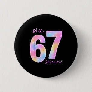 Badge Rond 5 Cm Drôle Six Sept 6 7 Mème Gen Alpha Argot 67 Enfants