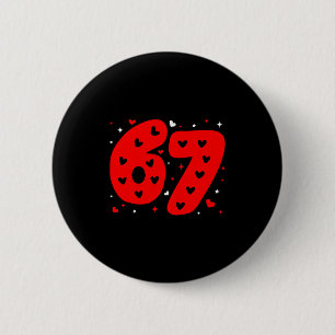 Badge Rond 5 Cm Drôle Six Sept 6 7 Mème Gen Alpha Argot 6 7 Valen