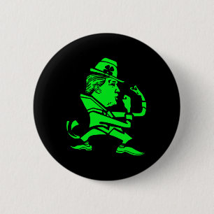 Badge Rond 5 Cm Drôle St Patrick de Trump St. Paddy's de Trump