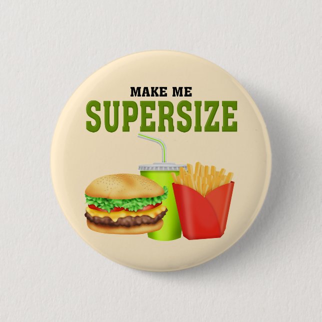 Badge Rond 5 Cm Drôle Supersize (Devant)
