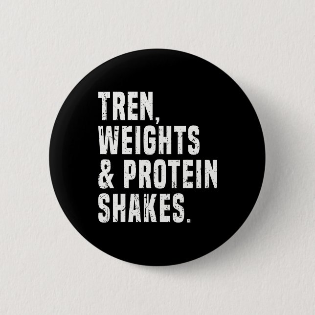 Badge Rond 5 Cm Drôle Trenbolone (Devant)