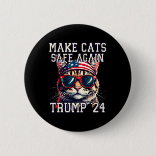 Badge Rond 5 Cm Drôle Trump 24 Président Débat Mème Faire Des Chat
