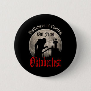 Badge Rond 5 Cm Drôle Vampire Amateurs de bière Nombre Dracula Hom
