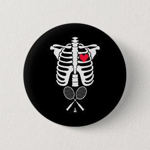 Badge Rond 5 Cm Drôle Xray Halloween Costume Rib Cage Skeleton Mau