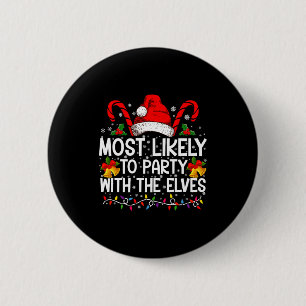 Badge Rond 5 Cm Drôles de Noël assortis le plus susceptibles de fa