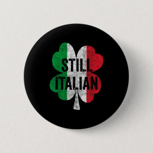 Badge Rond 5 Cm Drôles trèfles italiens St Patrick Hommes
