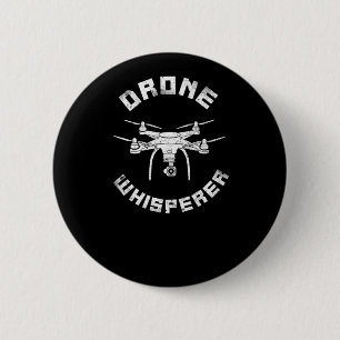 Badge Rond 5 Cm Drone drone Whisperer Pilote