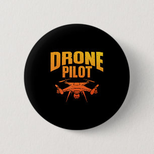 Badge Rond 5 Cm Drone Pilote Art Pour Hommes Femmes Enthousiaste D
