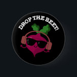 Badge Rond 5 Cm Drop The Beet Funny Music Veggie Pun Dark BG<br><div class="desc">Drop The Beet Funny Music Veggie Pun features a cute beet grooving to the beat in glasses and headphones . Perfect pun gift for family and friends who love cute music beet puns.</div>